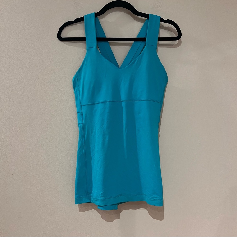 Lululemon Teal Push Your Limits Tank Top Size 10